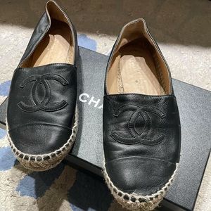 Black Chanel Espadrilles 37